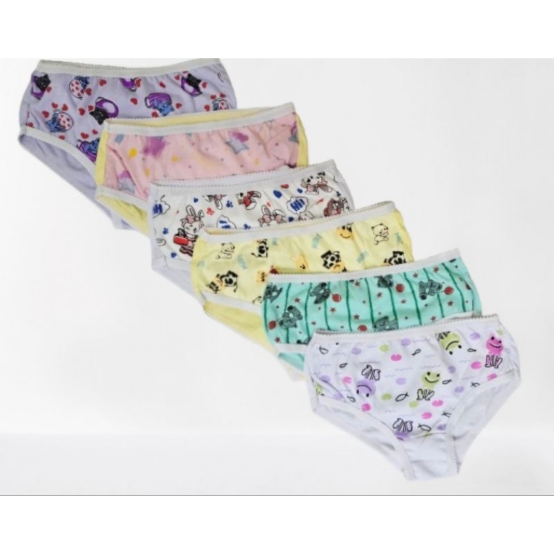 Kit 10 Calcinhas Infantil Confortável Estampa Mundo Infantil 100% algodão
