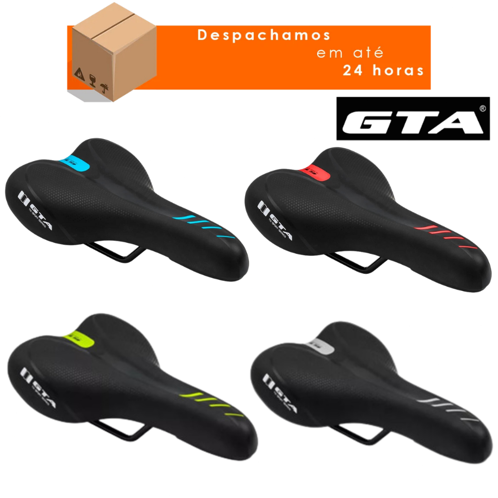 Banco Selim de Bicicleta Mtb GTA Confortável Bike Aro 20 24 26 29 em Oferta na Shopee