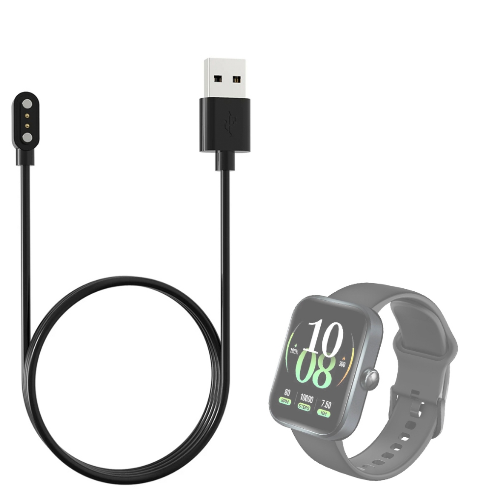 Carregador Usb Compatível Com Smartwatch Haylou Watch 4 magnetico