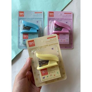 Mini Grampeador Com Grampo 6cm Para 12 Folhas Papelaria em Oferta na Shopee