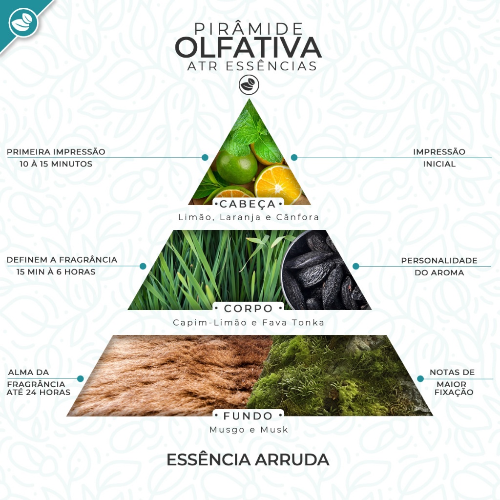 Essência Aromática Concentrada Hidro (Água) para Cosmético Aromatizador - Arruda 100ml OU 500ml