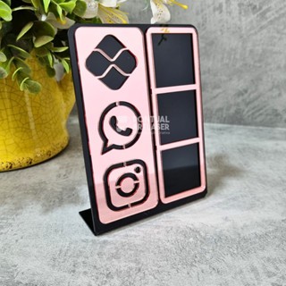 Placa Pix Acrílico Espelhado Pagamento Seguro QR Code 3 em 1 em Oferta na Shopee