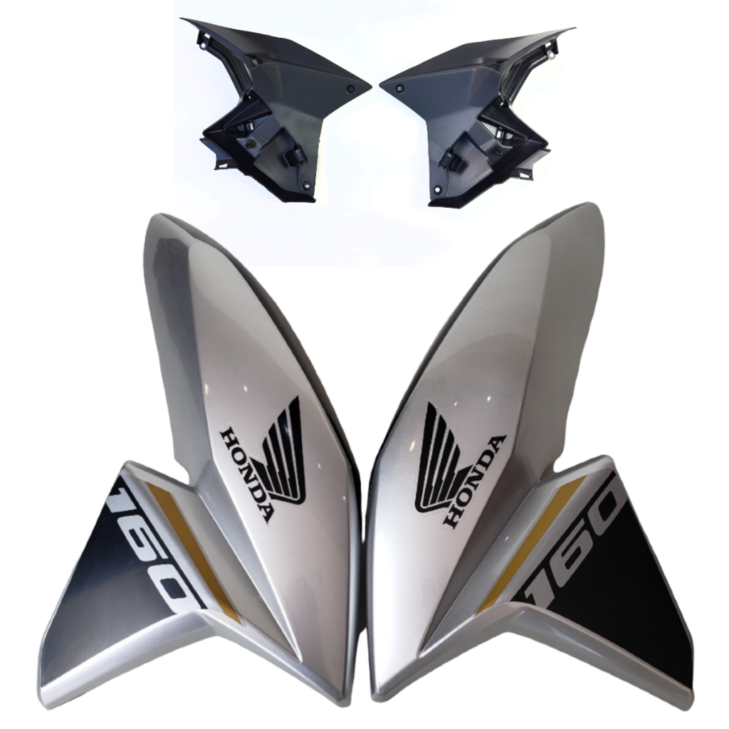 Asa (Aba) Do Tanque Titan 2019 Prata Force  25 Anos Abinha (Asinha) da Titan 160 2019 25 Anos Prata em Oferta na Shopee