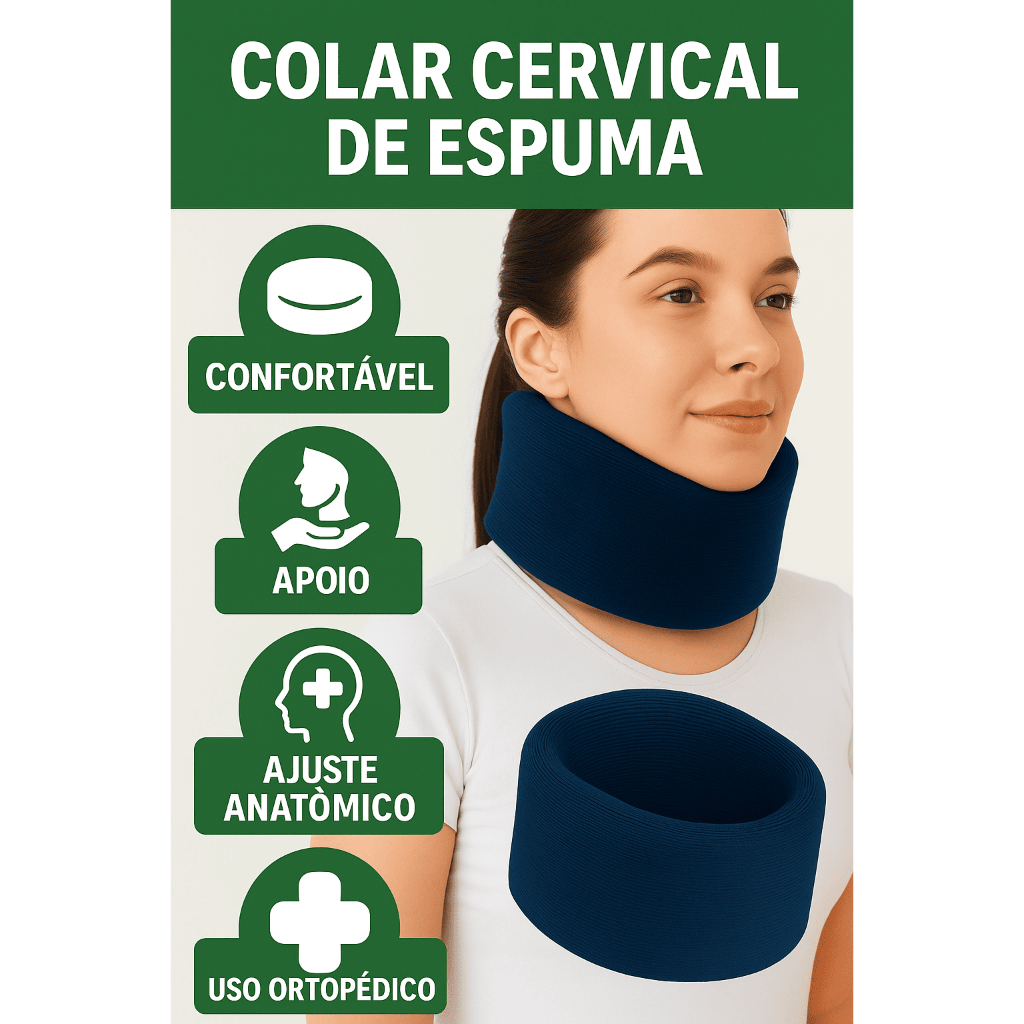 Colar Cervical Ortopédico com Estabilização