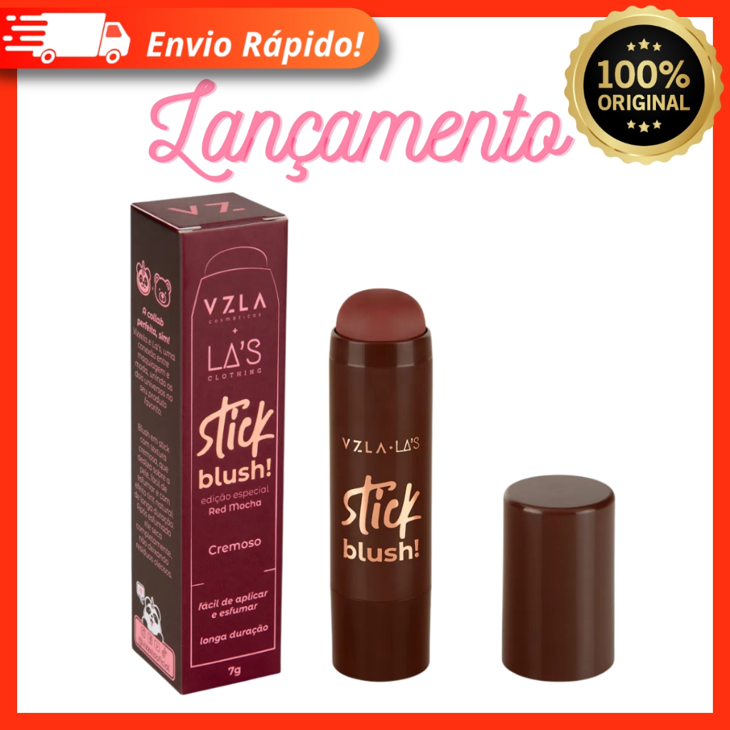 Blush Stick Red Mocha Vizzela + La's - Lançamento 100% Original