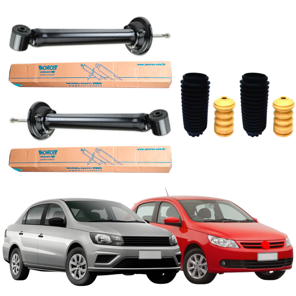 PAR AMORTECEDOR TRASEIRO GOL E VOYAGE G5 G6 G7 2008 A 2023 MONROE + KIT