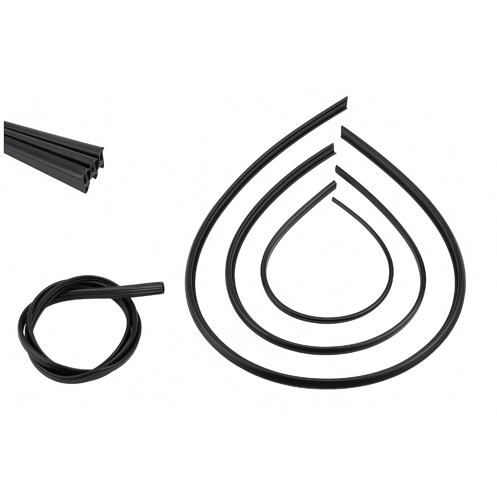 Refil de Palheta Para Limpador De Parabrisa Automotivo Silicone 3 Unidades