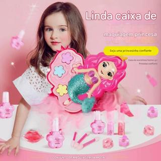 Kit de Maquiagem Sereia Unicórnio Mágico ✨ Brilho Seguro para Pele Infantil + Acessórios em Oferta na Shopee