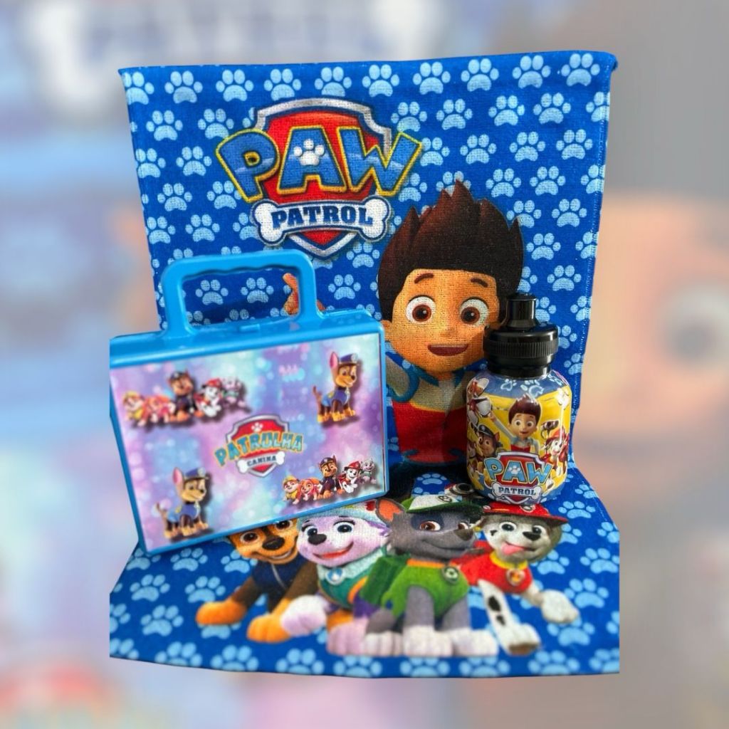 Kit toalha rosto  P. Canina + squizz+ maleta em Oferta na Shopee