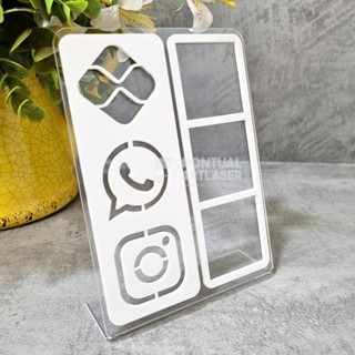 Placa Pix Display QR Code 3 em 1 Moderno Balção Loja Mercado em Oferta na Shopee