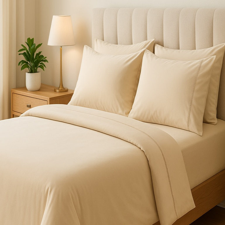 Kit Lencol Extra Macio 400 Fios Micropercal Com Ponto Palito Vários Tamanhos