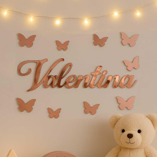 Nome 20cm decorativo acrílico porta, parede, quarto bebê - Maternidade, Aplique em Oferta na Shopee