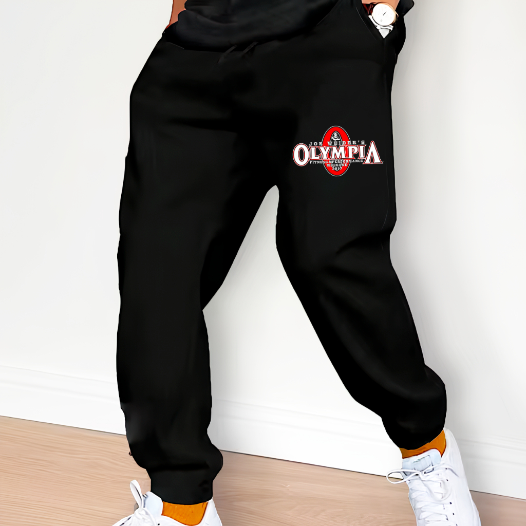 Calça Moletom Algodão Confortável Academia Arte Mr Olympia Gym Treino Fitness