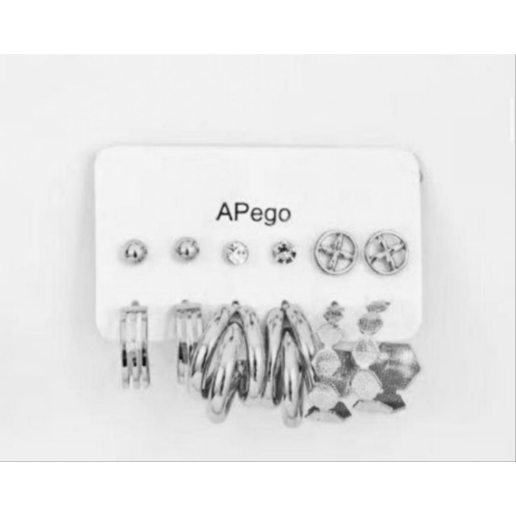 Kit 6 pares de brincos com argolas prata925 e douradak em Oferta na Shopee