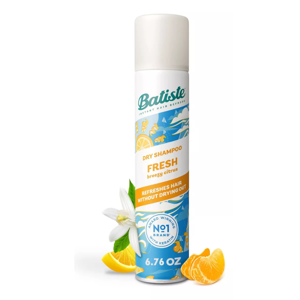 Shampoo a Seco Batiste Fresh 200ml Limpeza Sem Água e Volume