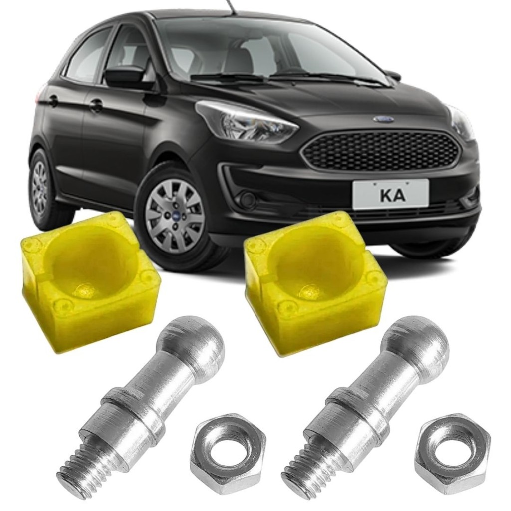 KIT 2 Pino Esférico Trambulador e 2 Bucha Guia Para Ka 2018 2019 2020 2021 2022 em Oferta na Shopee