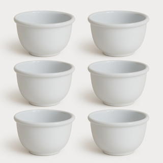 Kit 6 Cumbuca Hotel Tigela 350ml Bowl Porcelana Branca Sopas & Caldos Petiscos Açaí em Oferta na Shopee