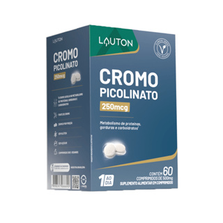 Cromo Picolinato 250mcg - 60 Comprimidos | Lauton Nutrition em Oferta na Shopee