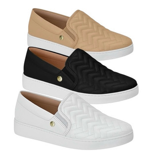 Tênis Feminino Vizzano Slip On Sem Cadarço Confortável