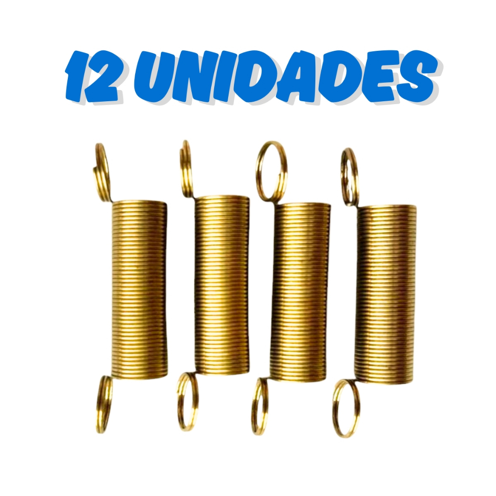 Kit 12 Tirante Mola Molas Vara De Suspensão Lavadora Electrolux LM06 LM08 LT12 LTE06