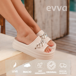 Chinelo Feminino Plataforma Anabela Salto Leve 100% em EVA em Oferta na Shopee