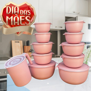 Kit 10 Potes Bowl + Jarra 1.800