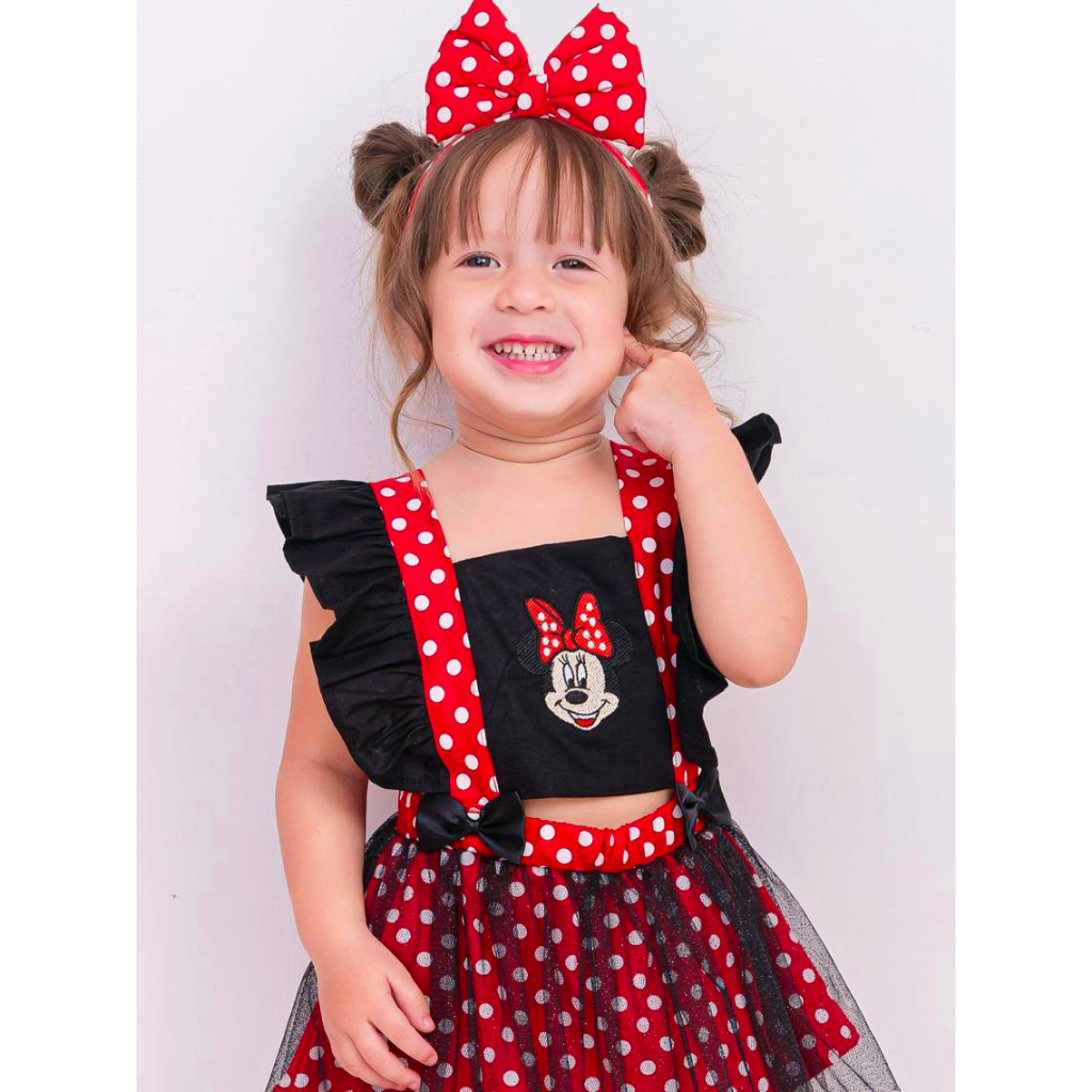Romper Minnie - Minnie Vermelha