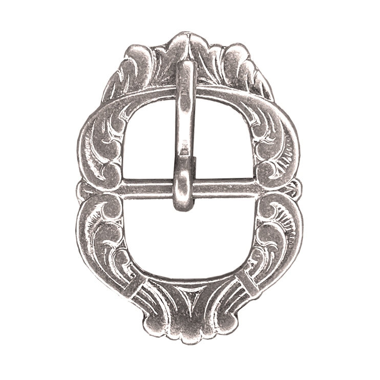 Fivela 111 Corneta Zamac com Banho de ALPACA para cabeçada