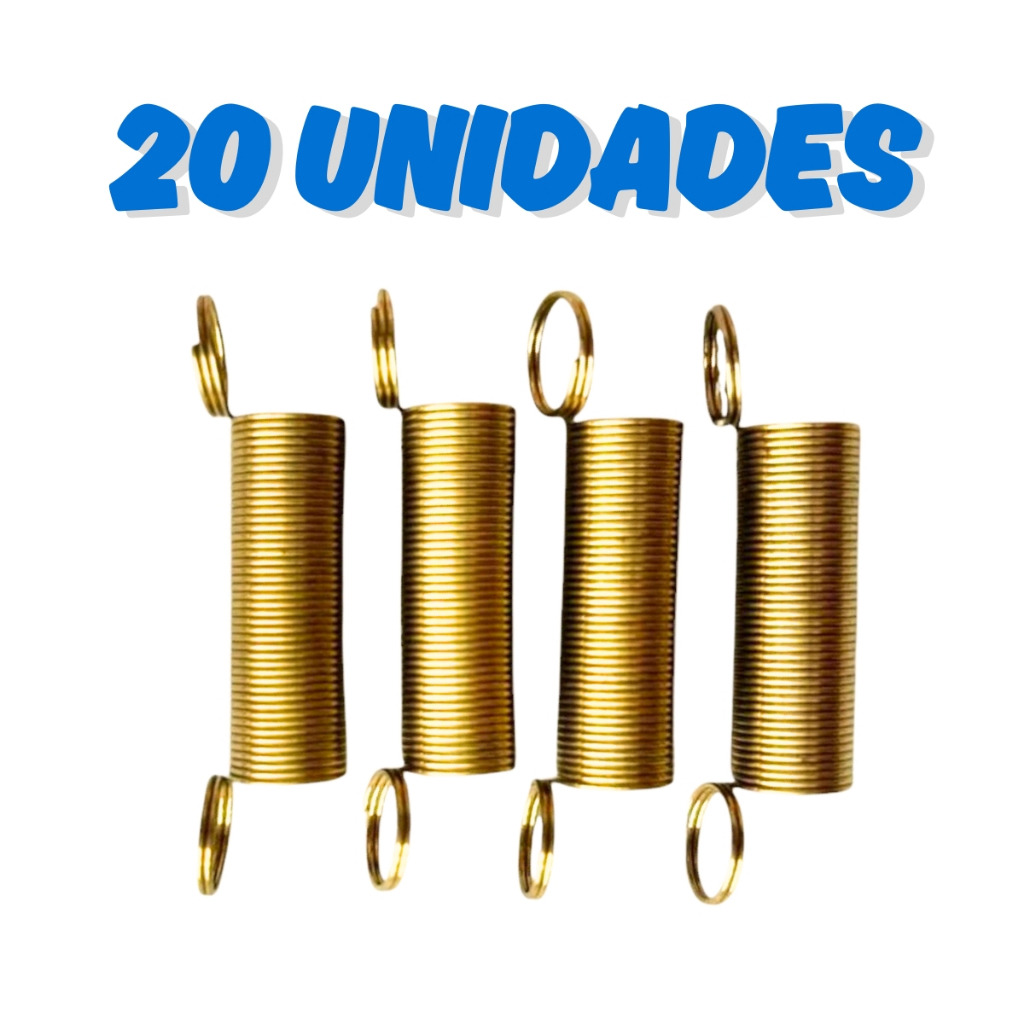 Kit 20 Tirante Mola Molas Vara De Suspensão Lavadora Electrolux LM06 LM08 LT12 LTE06