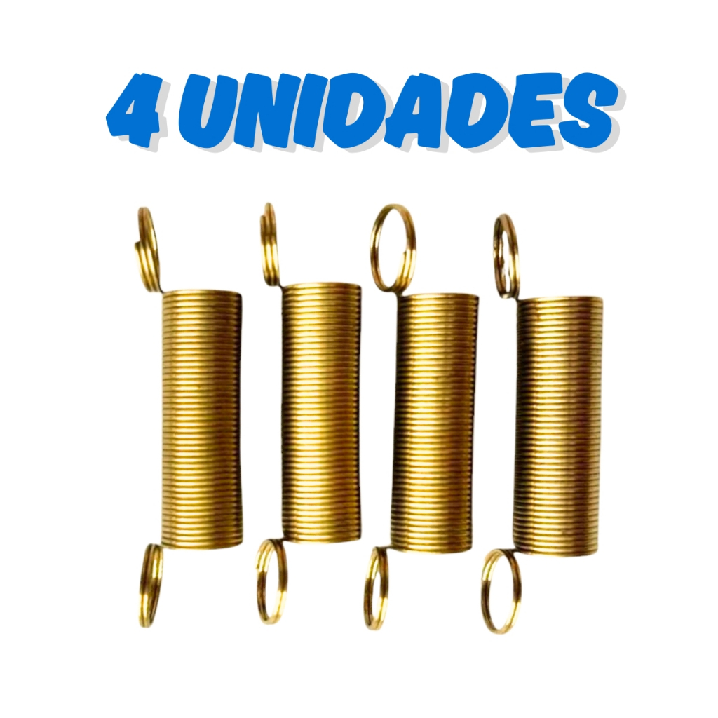 Kit 4 Tirante Mola Molas Vara De Suspensão Lavadora Electrolux LM06 LM08 LT12 LTE06
