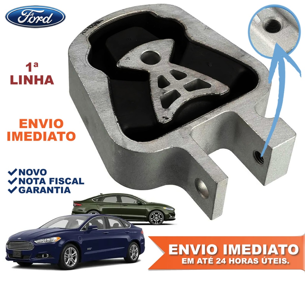 Coxim cambio Raquete Ford Fusion 2.3 e 2.5 Volvo XC60 2013 em diante Primeira Linha Novo Com NFe