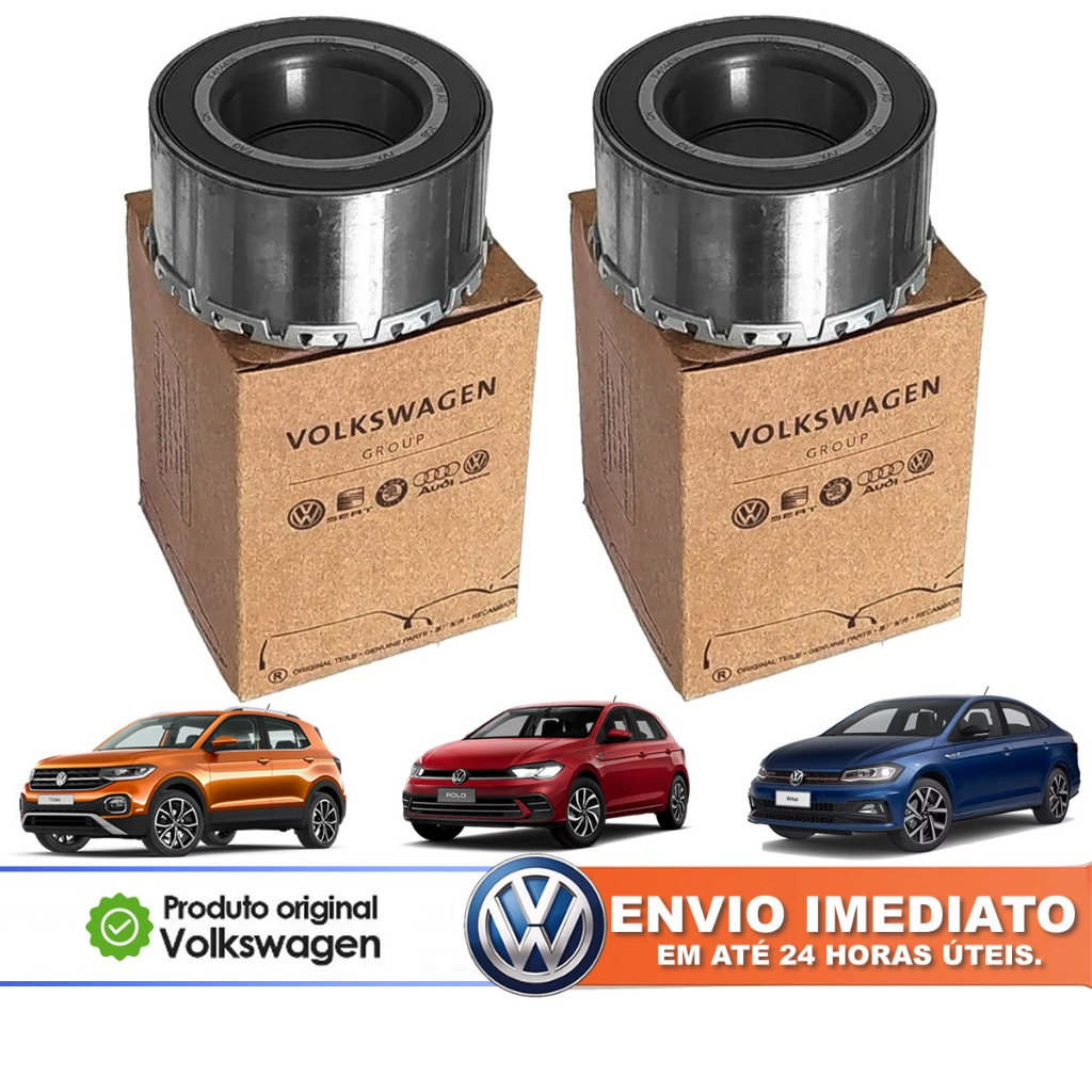 Par de Rolamento de Roda Dianteiro Original Volkswagen Polo Virtus T-Cross Nivus 2QB407625 Novo C/NF em Oferta na Shopee