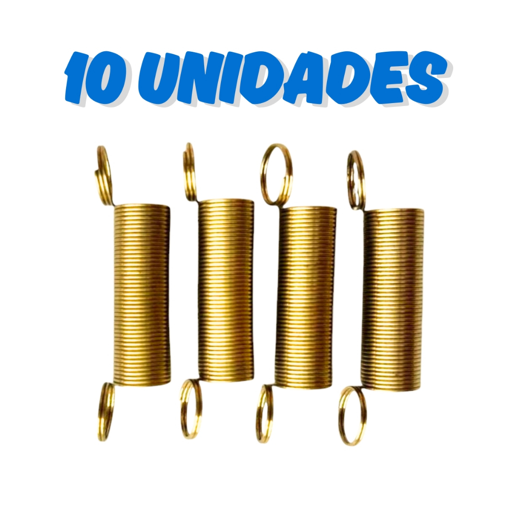 Kit 10 Tirante Mola Molas Vara De Suspensão Lavadora Electrolux LM06 LM08 LT12 LAC12 LTE06 TOP6F