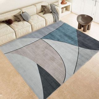 Tapete Sala Veludo Estampado Tipo Belga 200x150 Luxuoso Moderno