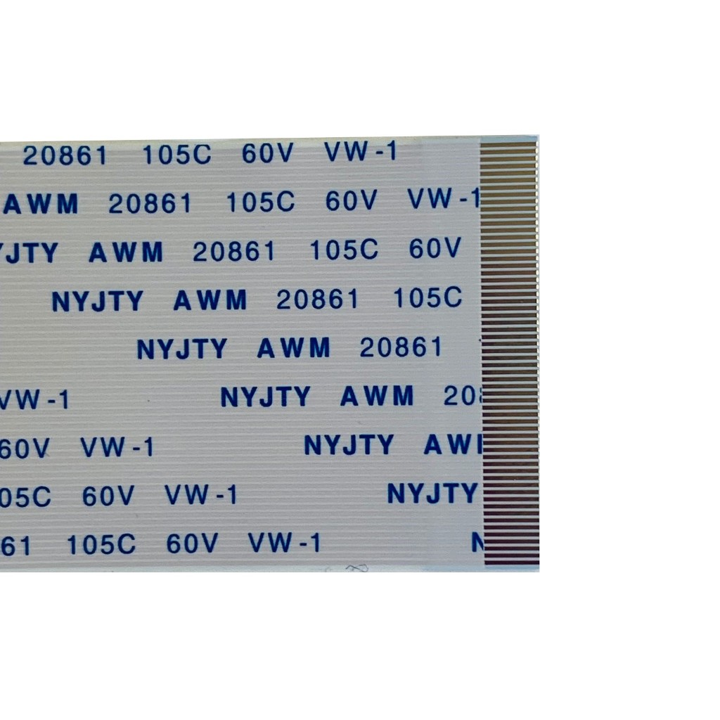 Cabo Flat 60 Vias 10cm Compatível  Para Tcon Awm 20706 Ou 20861 105c 60v