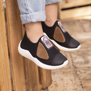 Tênis Infantil Menino Pecompet Calce Fácil Preto - Leve e Confortável em Oferta na Shopee