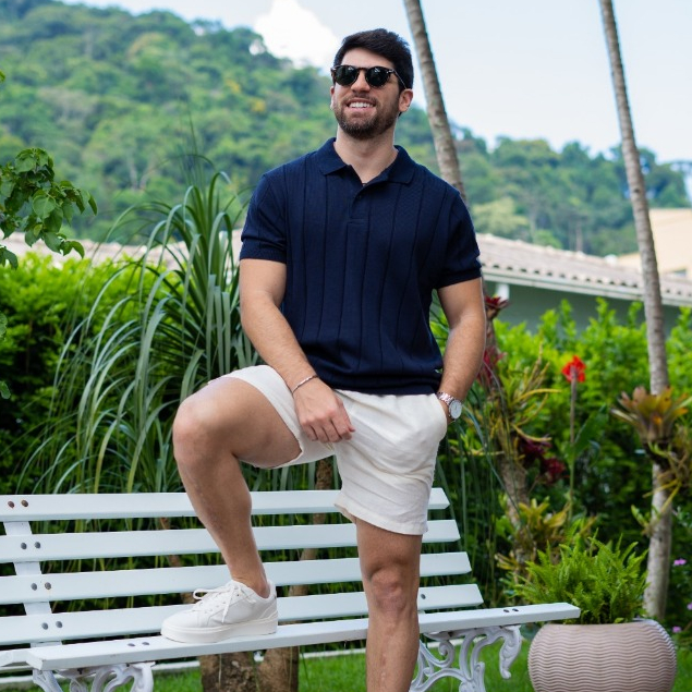 Blusa Masculina Gola Polo De Tricot Com Botões Estilosa E Confortável Opus Brasil