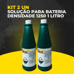 Kit 2 Solução Para Bateria Densidade 1250 1 Litro