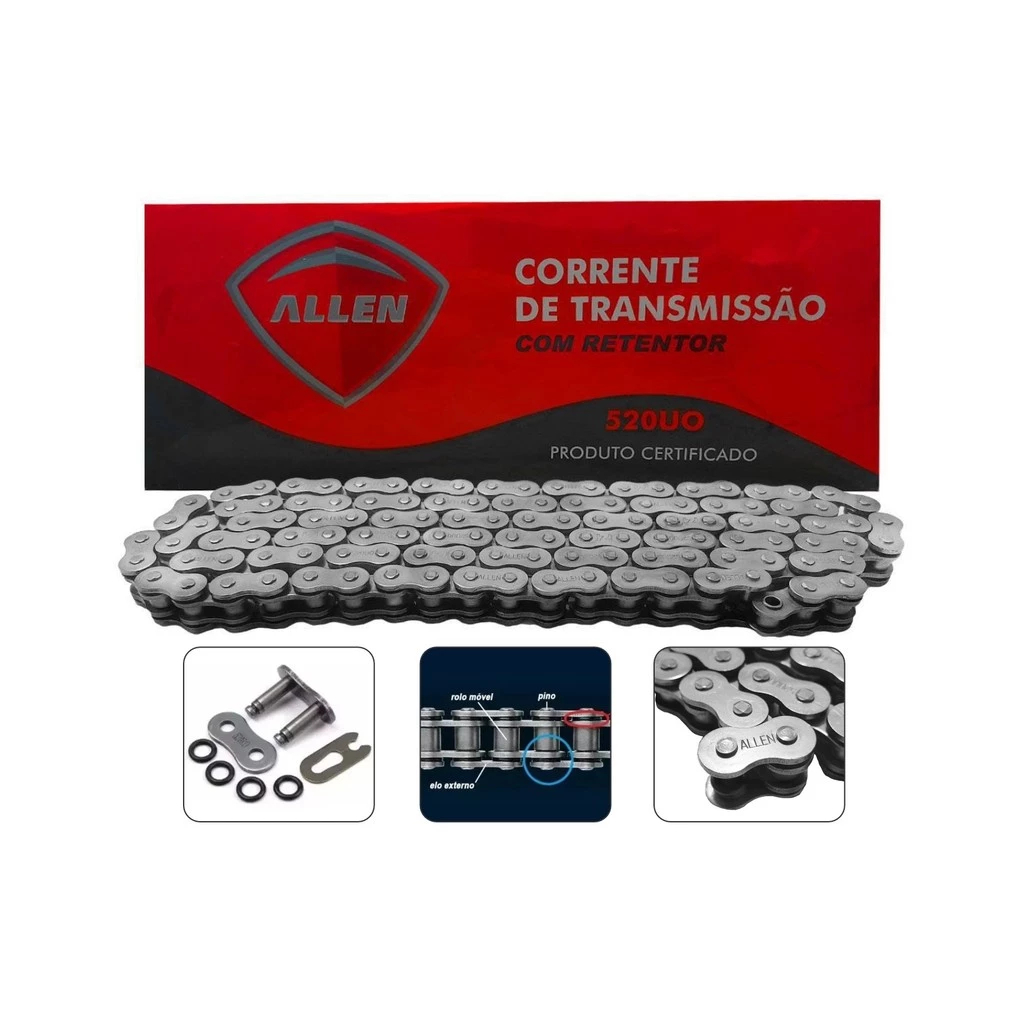 Corrente Transmissão Com Retentor Ktm Exc 250 300 Ktm Exc-F 250 350 450