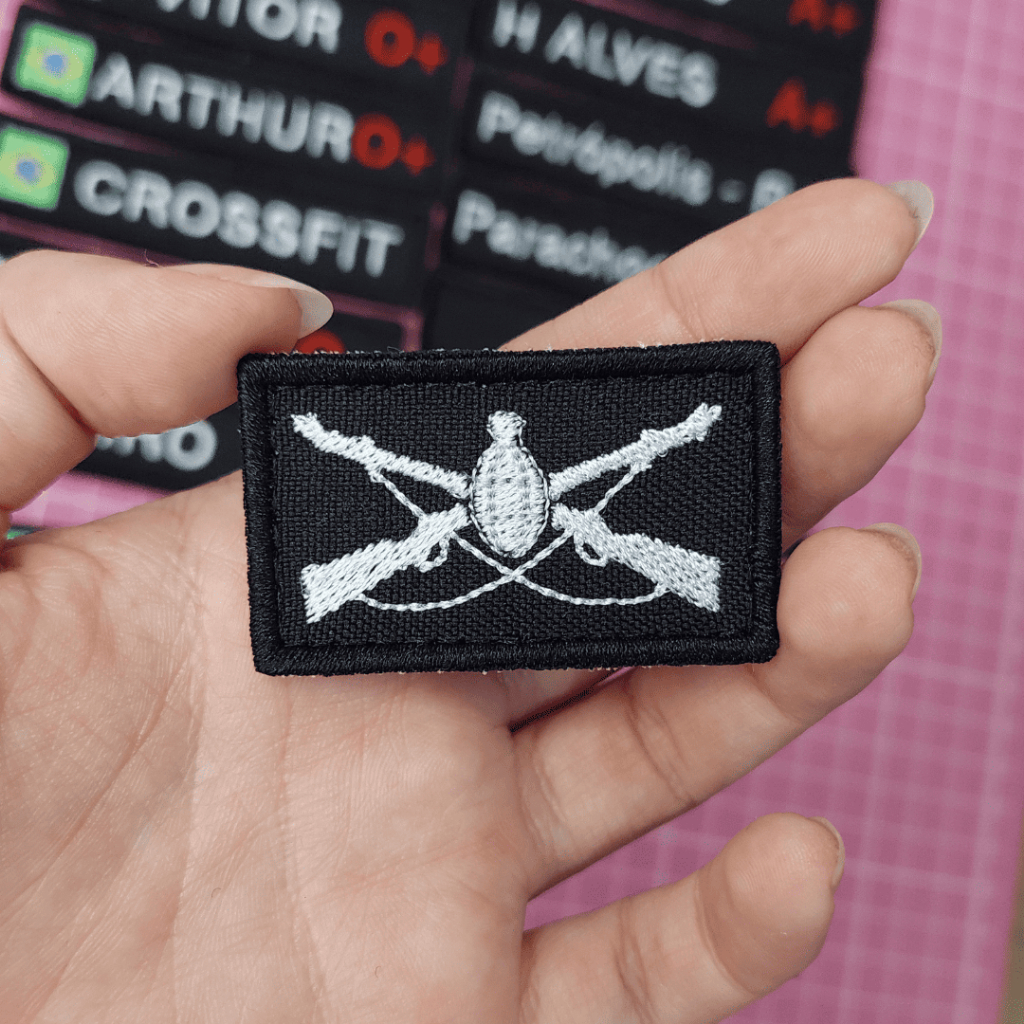 Distintivo Infantaria - Novo Modelo Militar Velcro Carrapicho