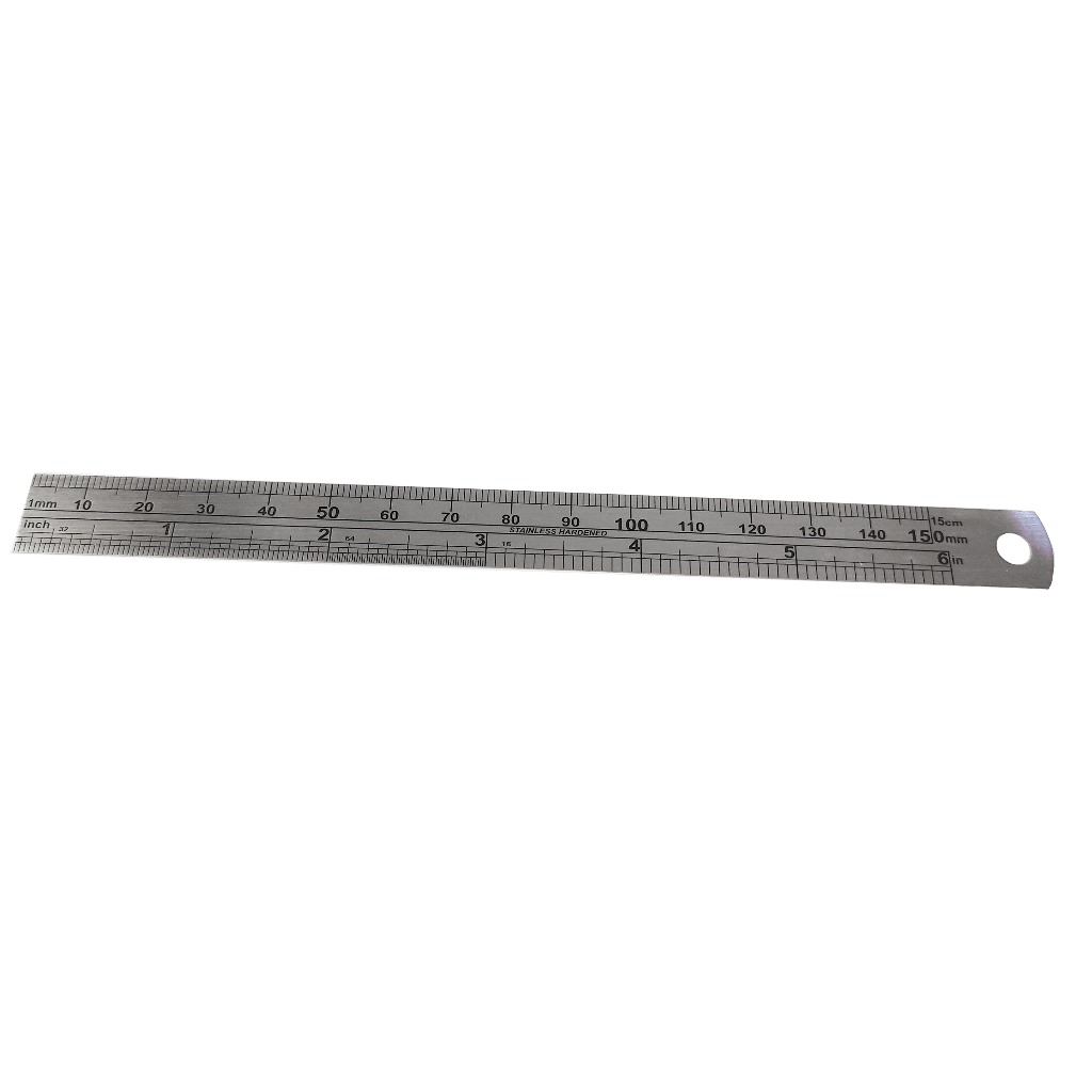 Régua De Aço Inoxidável 150 Mm 06'' - Eda