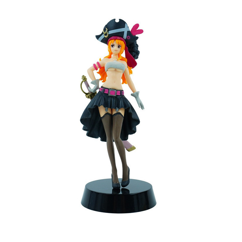 Action Figure Nami - Boneco Pirata - Figura de Ação de One Piece com Suporte