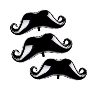 Kit C/5/10 Balão Metalizado Bigode Grande 75cm festa decoração em Oferta na Shopee