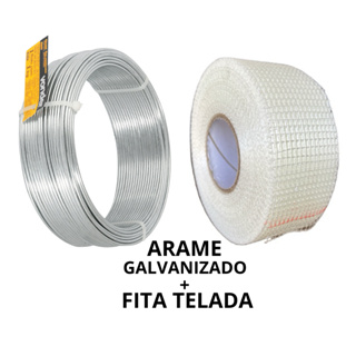 KIT Forro de teto Isopor eps gesso drywall Arame galvanizado n18 + Fita telada para isopor adesiva em Oferta na Shopee