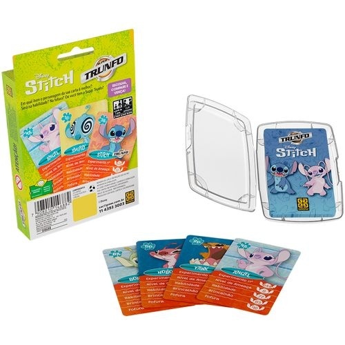 Jogo de Cartas Super Trunfo Disney's Stitch - Grow 4688 em Oferta na Shopee