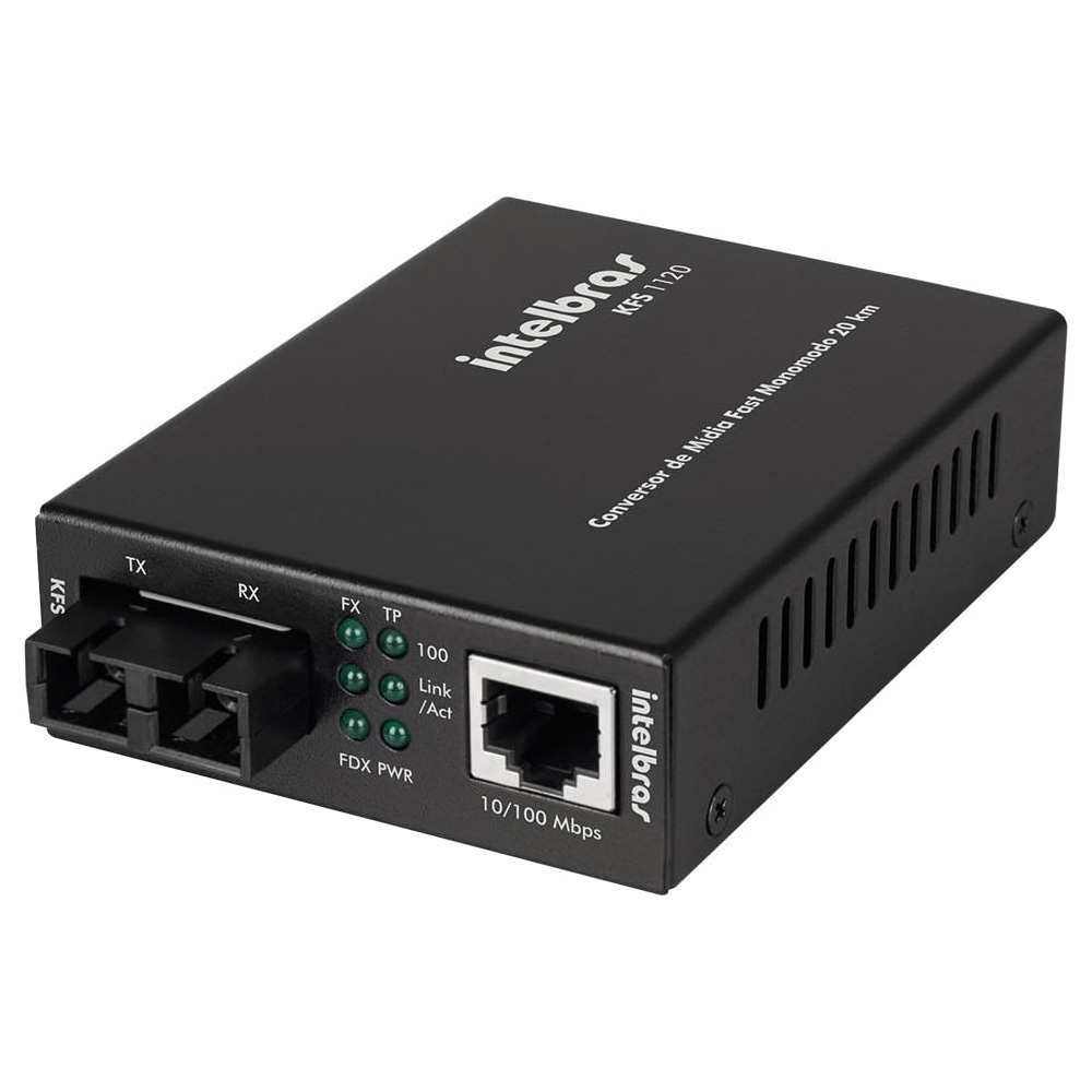 Conversor de Mídia Fast Ethernet 20KM Monomodo KFS1120
