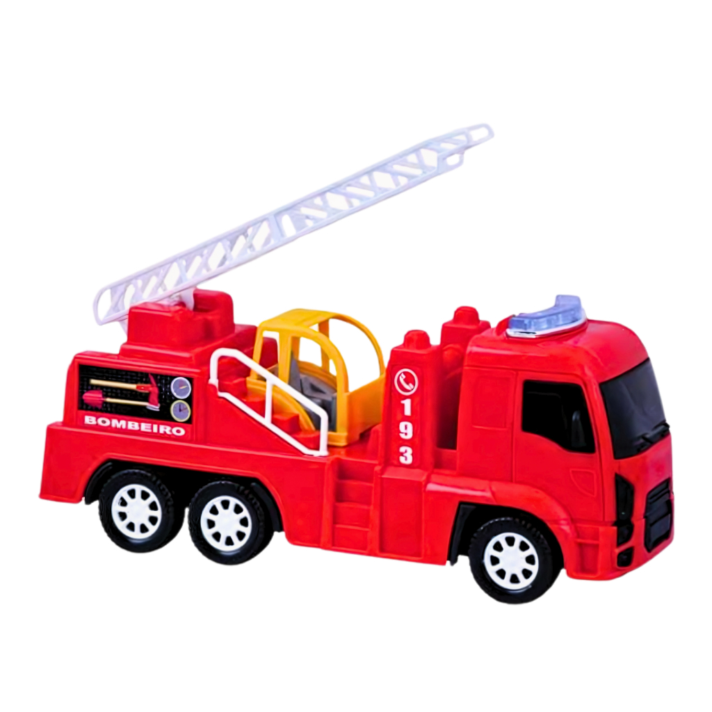 Brinquedo Para Menino Caminhão de Bombeiro Carrinho Para Criança Caminhãozinho De Brinquedo