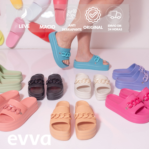 Kit 2 Pares Plataforma Nuvem Feminina Super Leve e Confortável