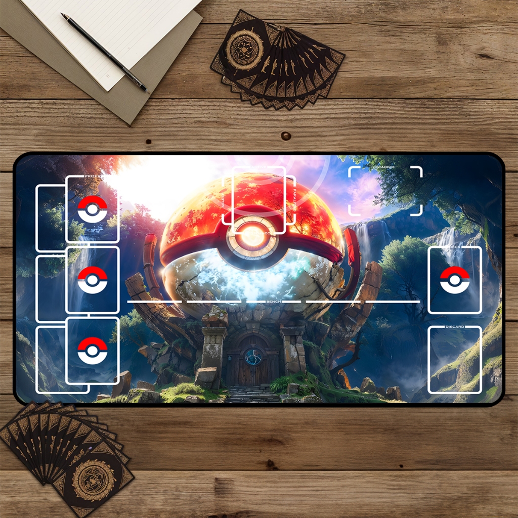 Playmat Poke TCG Tapete Para Jogos De Cartas Magic 70x35 cm Varias Opções P153