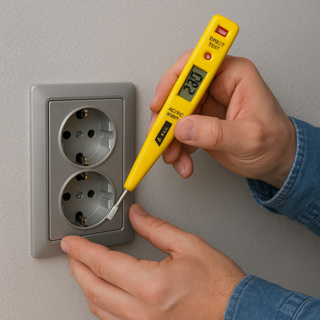 Chave Teste Digital De Voltagem Corrente 12v a 220v em Oferta na Shopee